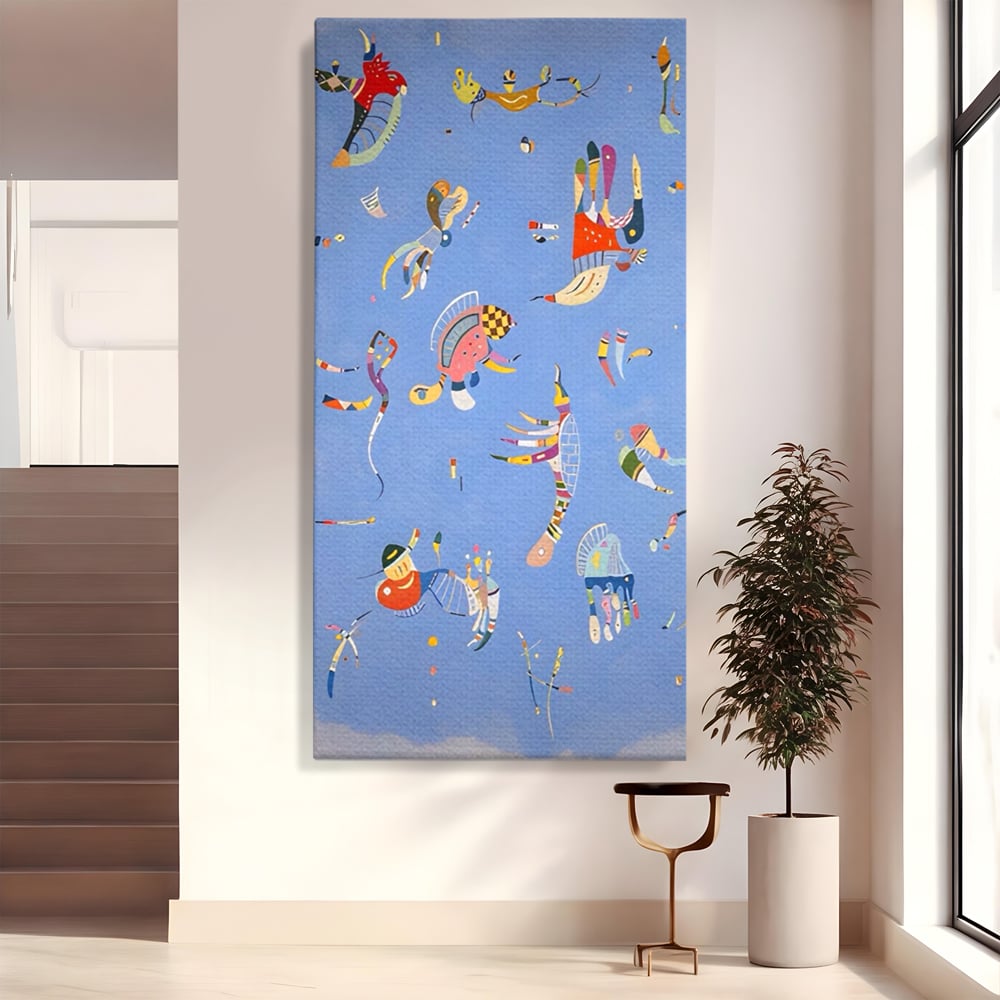 Tablou Canvas Premium LuxCanva® A1550, Marine Animals , Decorativ, Camera Copil, Animale Acvatice, Desene, Cartoon, Living, Culori Vibrante