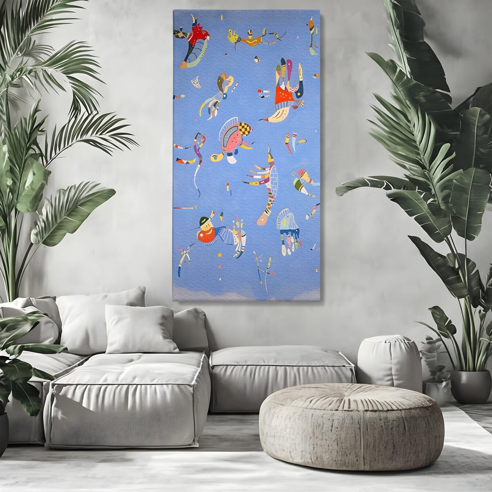 Tablou Canvas Premium LuxCanva® A1550, Marine Animals , Decorativ, Camera Copil, Animale Acvatice, Desene, Cartoon, Living, Culori Vibrante