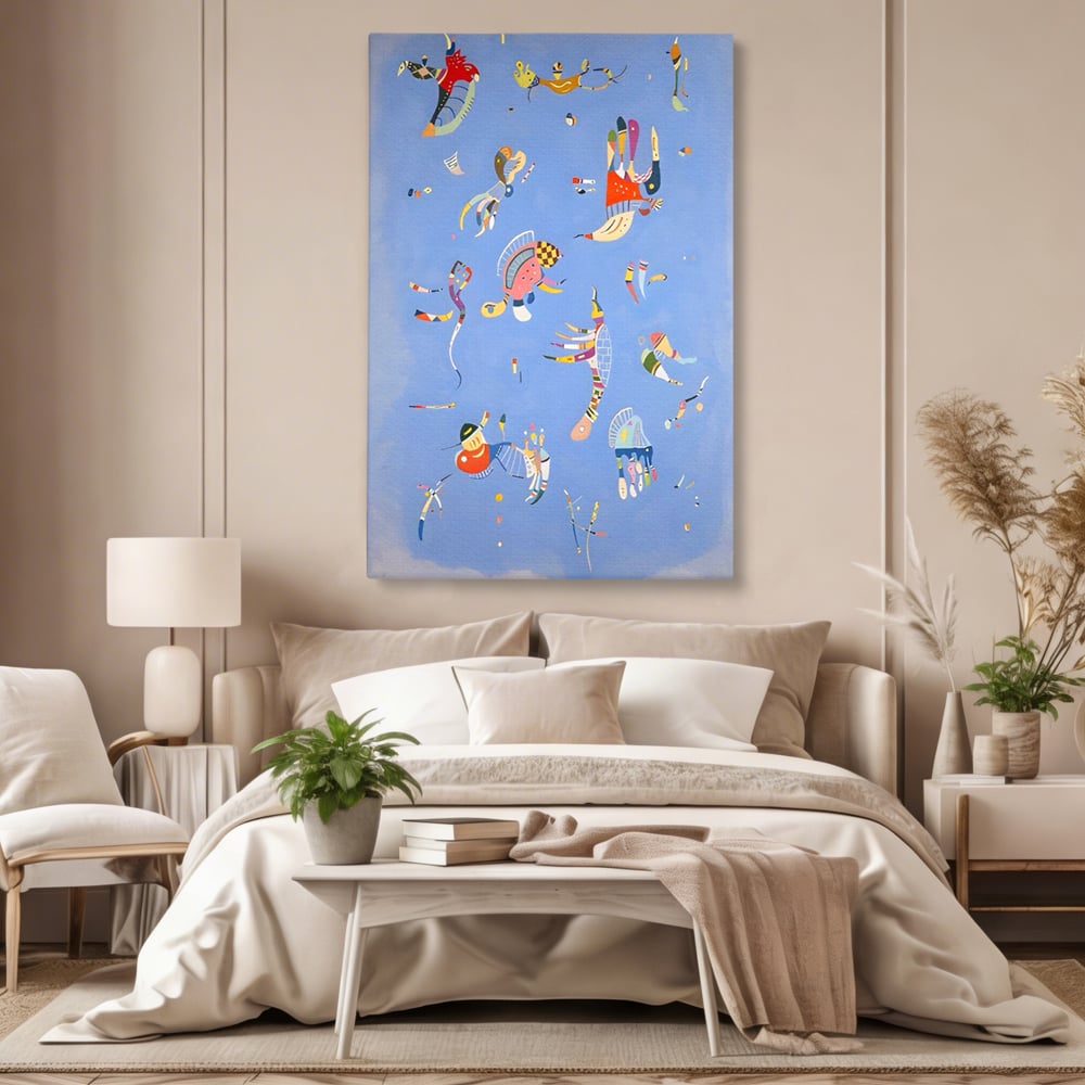 Tablou Canvas Premium LuxCanva® A1550, Marine Animals , Decorativ, Camera Copil, Animale Acvatice, Desene, Cartoon, Living, Culori Vibrante