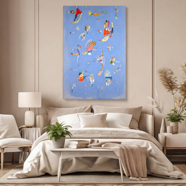 Tablou Canvas Premium LuxCanva® A1550, Marine Animals , Decorativ, Camera Copil, Animale Acvatice, Desene, Cartoon, Living, Culori Vibrante