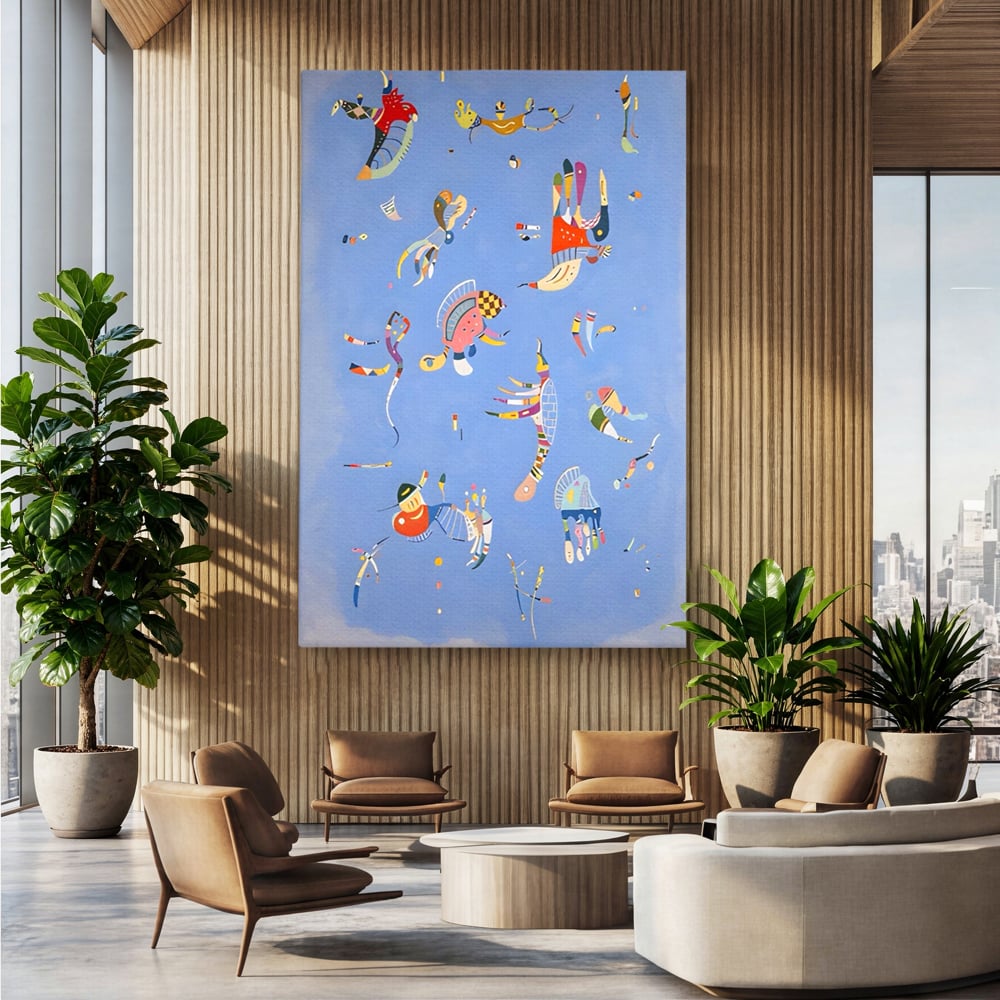 Tablou Canvas Premium LuxCanva® A1550, Marine Animals , Decorativ, Camera Copil, Animale Acvatice, Desene, Cartoon, Living, Culori Vibrante