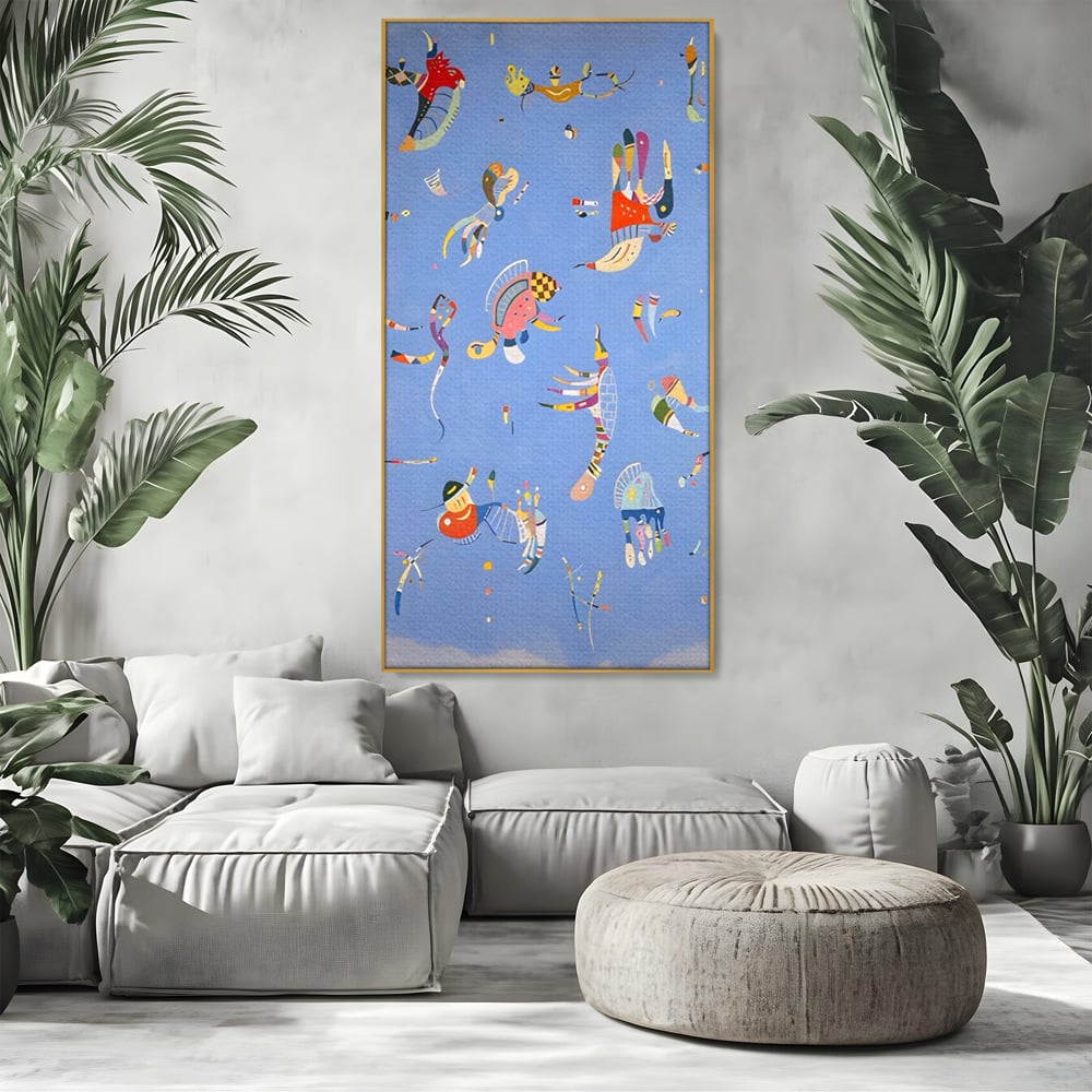 Tablou Canvas Premium LuxCanva® A1550, Marine Animals , Decorativ, Camera Copil, Animale Acvatice, Desene, Cartoon, Living, Culori Vibrante