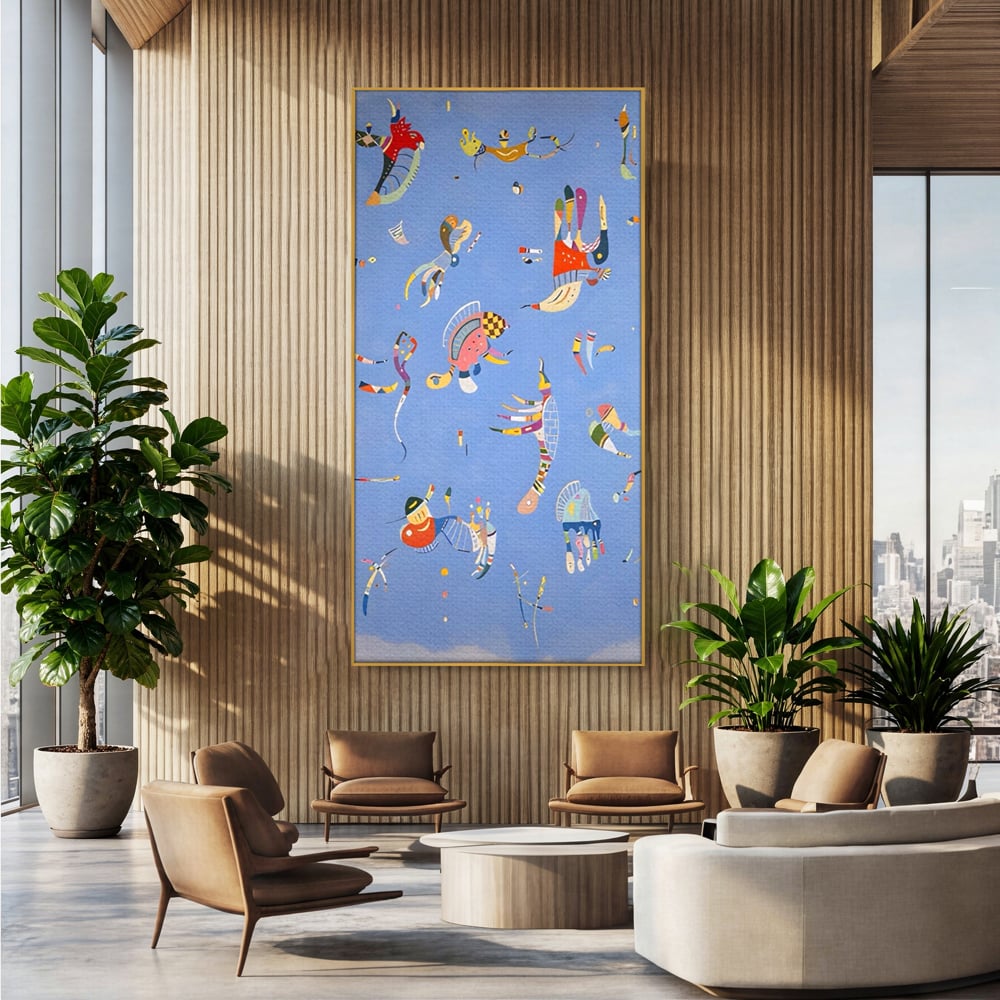 Tablou Canvas Premium LuxCanva® A1550, Marine Animals , Decorativ, Camera Copil, Animale Acvatice, Desene, Cartoon, Living, Culori Vibrante