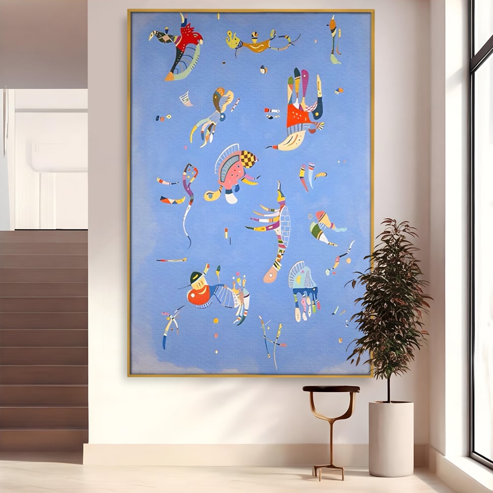 Tablou Canvas Premium LuxCanva® A1550, Marine Animals , Decorativ, Camera Copil, Animale Acvatice, Desene, Cartoon, Living, Culori Vibrante