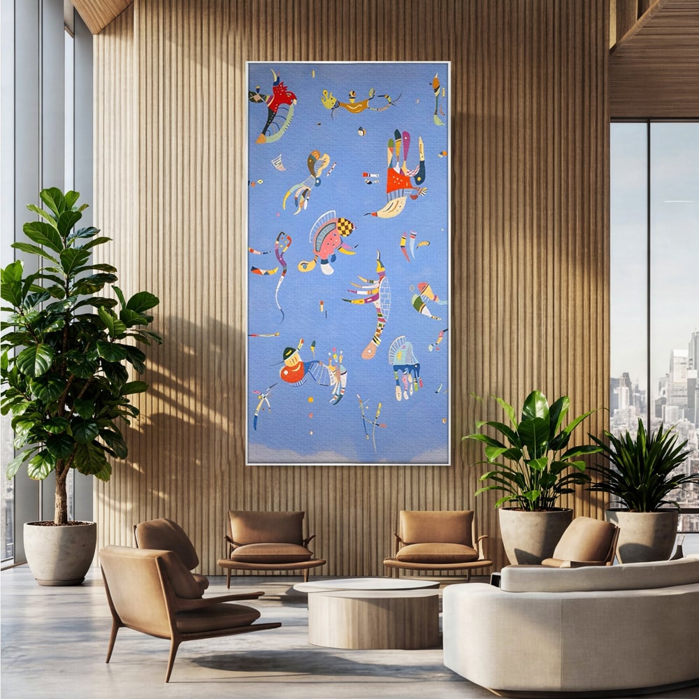 Tablou Canvas Premium LuxCanva® A1550, Marine Animals , Decorativ, Camera Copil, Animale Acvatice, Desene, Cartoon, Living, Culori Vibrante
