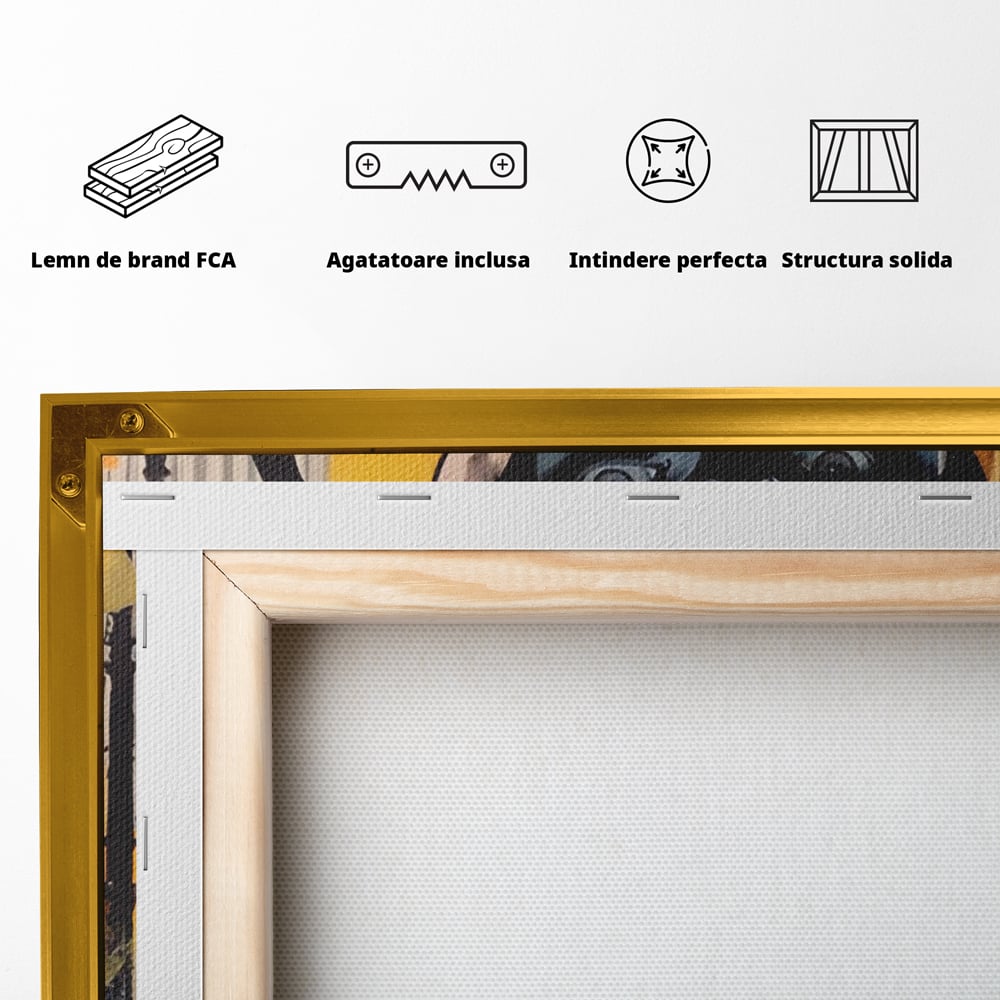 Tablou Canvas Premium LuxCanva® A1553, Fata Cu Esarfa ,  Decorativ, Dormitor, Ochelari De Soare, Cool, Moda, Living, Culori Vibrante