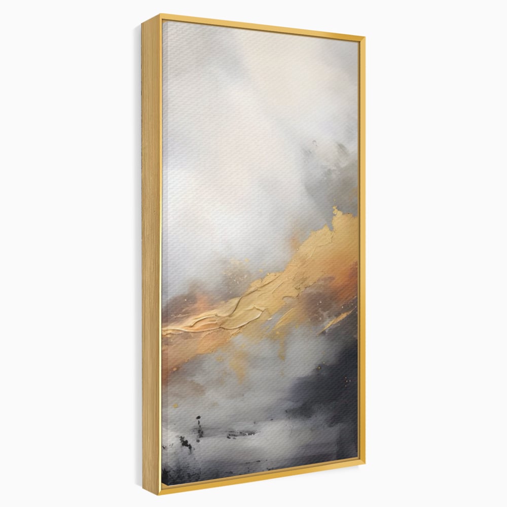 Tablou Canvas Premium LuxCanva® A1555, Pastel Auriu , Dormitor, Abstract, Divin, Decorativ, Living, Culori Vibrante