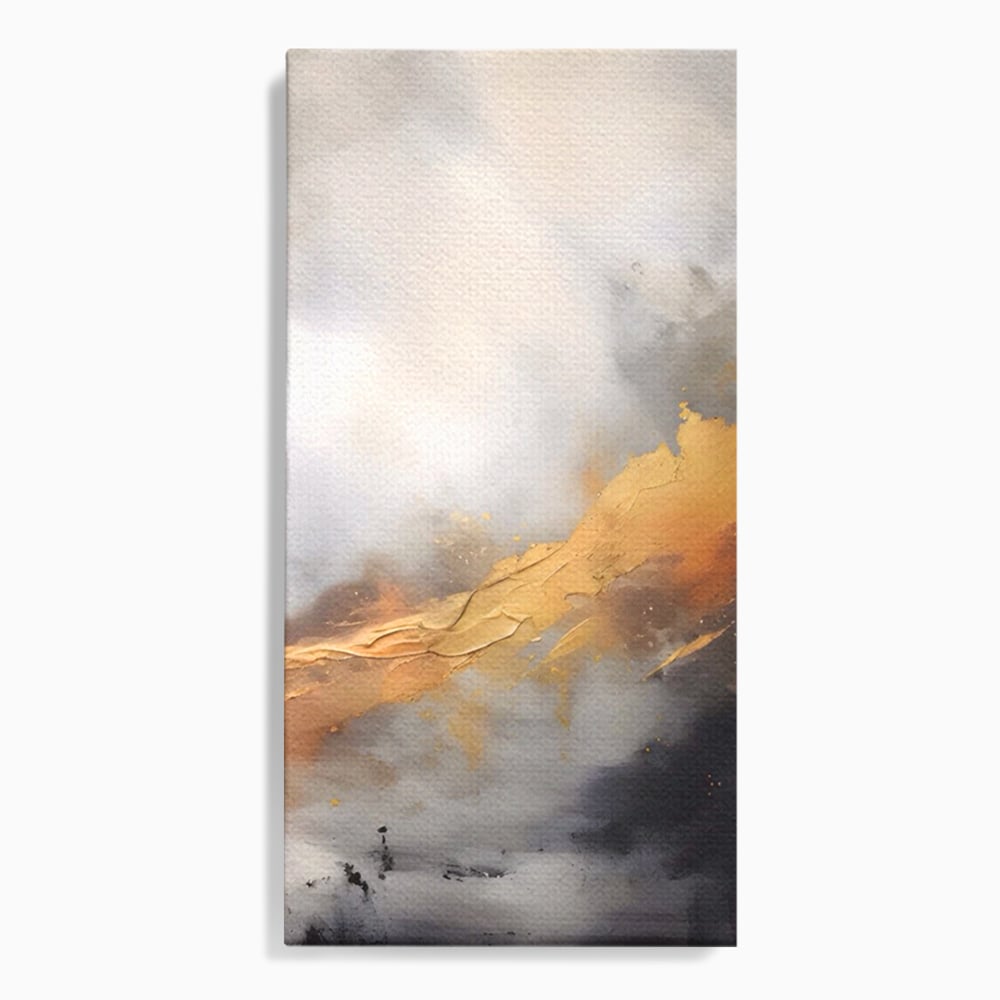 Tablou Canvas Premium LuxCanva® A1555, Pastel Auriu , Dormitor, Abstract, Divin, Decorativ, Living, Culori Vibrante