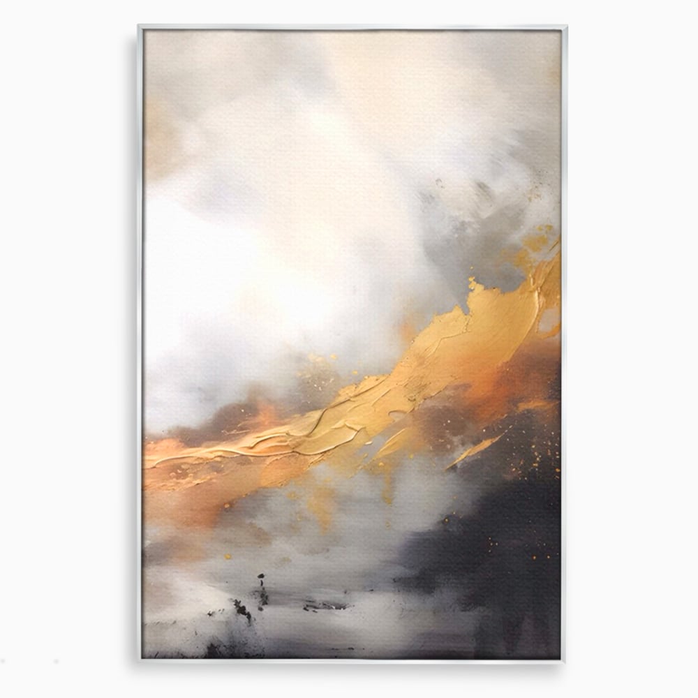Tablou Canvas Premium LuxCanva® A1555, Pastel Auriu , Dormitor, Abstract, Divin, Decorativ, Living, Culori Vibrante
