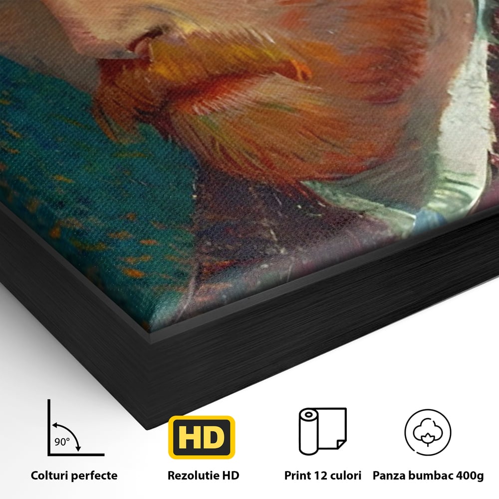 Tablou Canvas Premium LuxCanva® A1557, Autoportret , Galerie De Arta, Vincent Van Gogh, Pictor, Living, Culori Vibrante