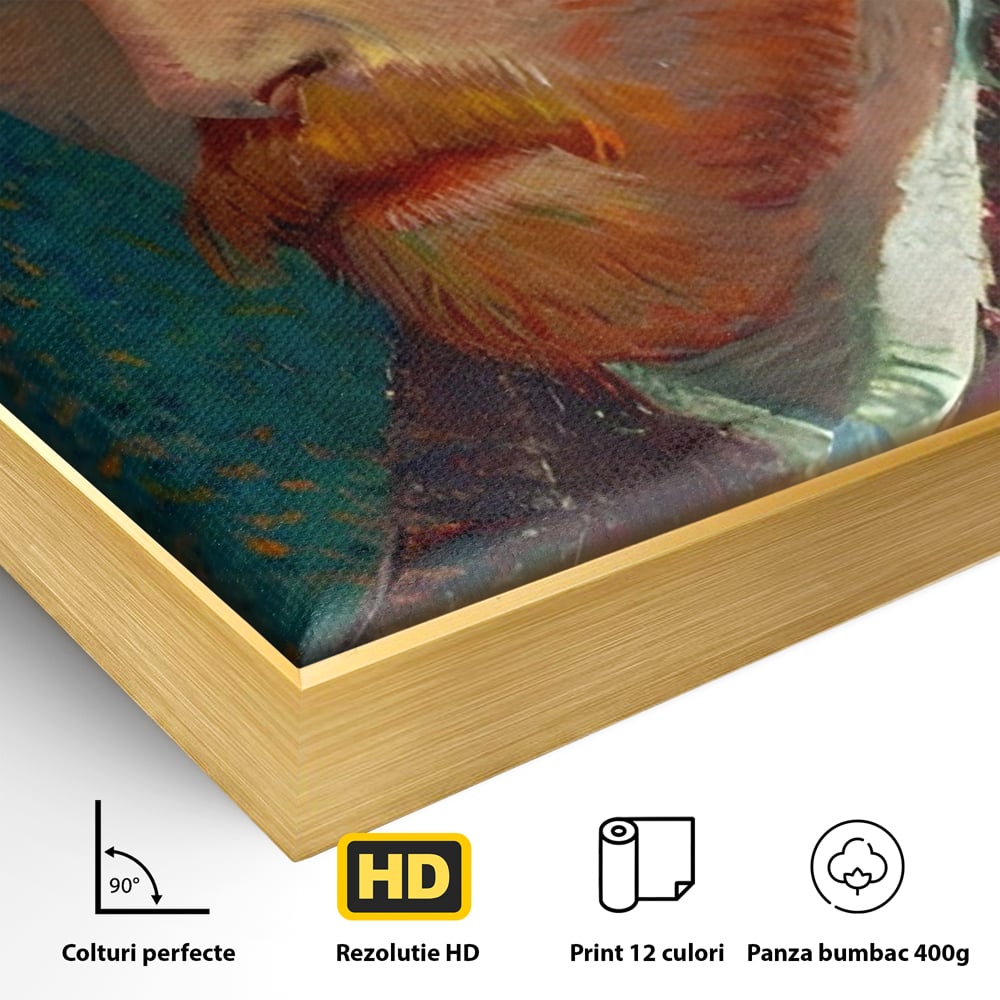 Tablou Canvas Premium LuxCanva® A1557, Autoportret , Galerie De Arta, Vincent Van Gogh, Pictor, Living, Culori Vibrante