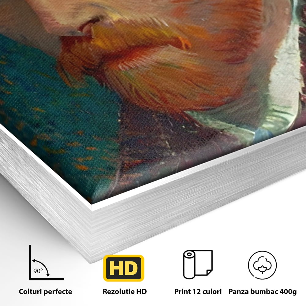 Tablou Canvas Premium LuxCanva® A1557, Autoportret , Galerie De Arta, Vincent Van Gogh, Pictor, Living, Culori Vibrante
