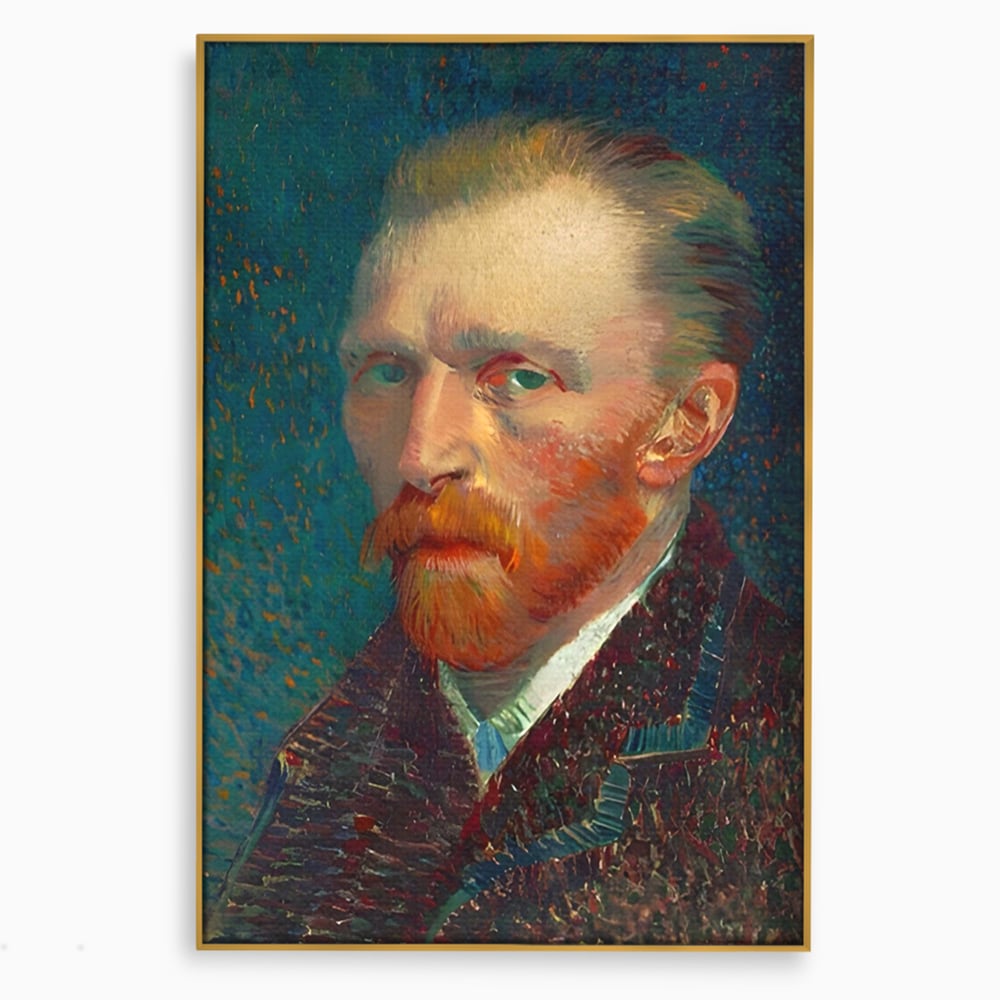 Tablou Canvas Premium LuxCanva® A1557, Autoportret , Galerie De Arta, Vincent Van Gogh, Pictor, Living, Culori Vibrante
