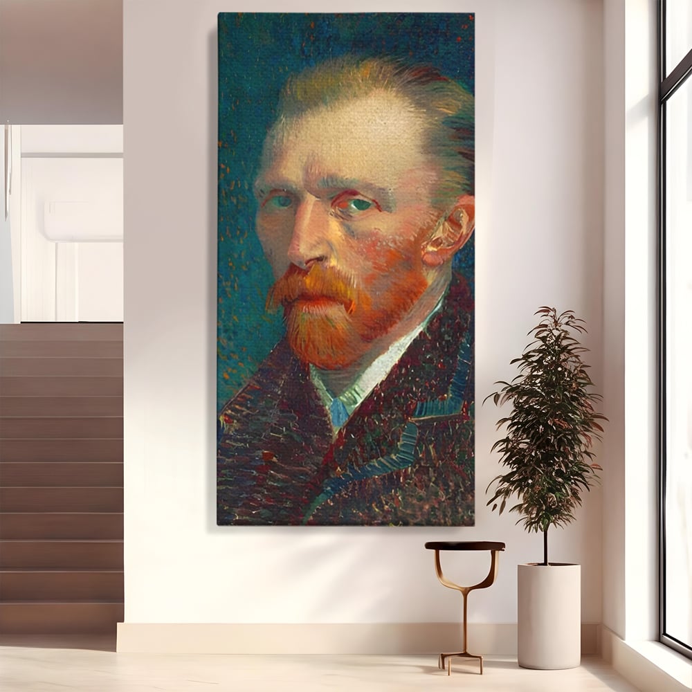 Tablou Canvas Premium LuxCanva® A1557, Autoportret , Galerie De Arta, Vincent Van Gogh, Pictor, Living, Culori Vibrante