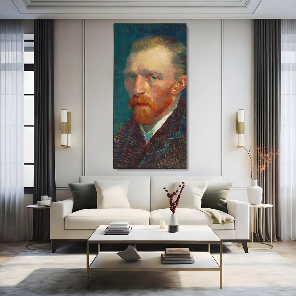 Tablou Canvas Premium LuxCanva® A1557, Autoportret , Galerie De Arta, Vincent Van Gogh, Pictor, Living, Culori Vibrante