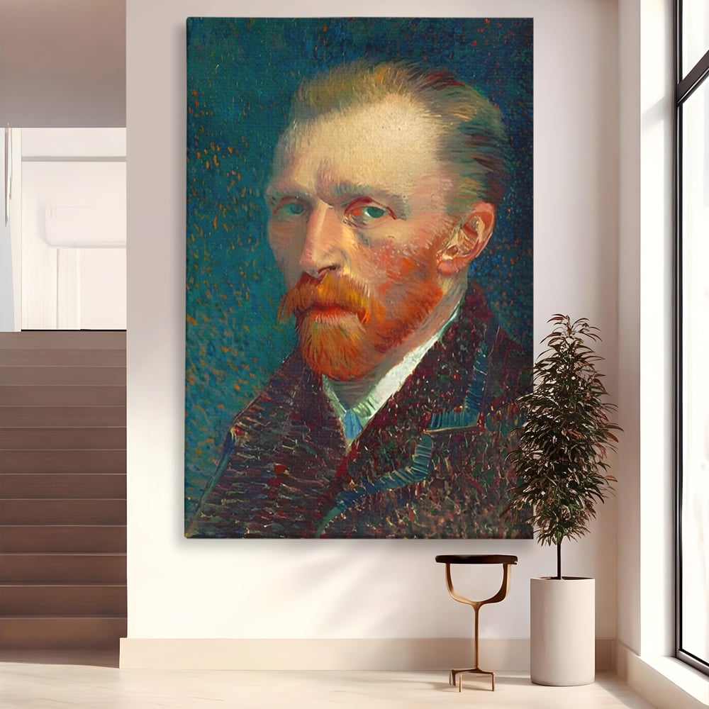Tablou Canvas Premium LuxCanva® A1557, Autoportret , Galerie De Arta, Vincent Van Gogh, Pictor, Living, Culori Vibrante