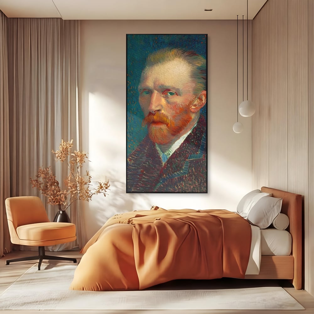 Tablou Canvas Premium LuxCanva® A1557, Autoportret , Galerie De Arta, Vincent Van Gogh, Pictor, Living, Culori Vibrante