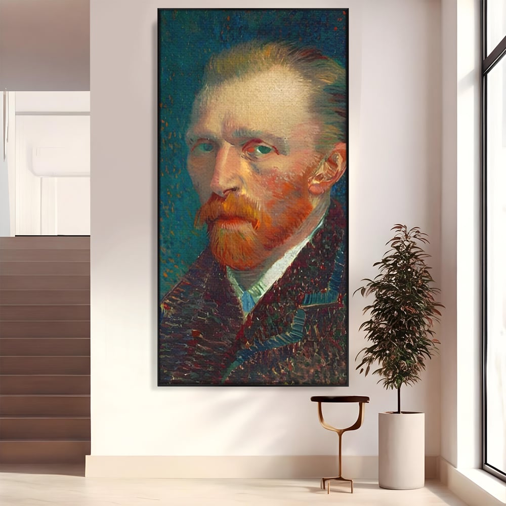 Tablou Canvas Premium LuxCanva® A1557, Autoportret , Galerie De Arta, Vincent Van Gogh, Pictor, Living, Culori Vibrante