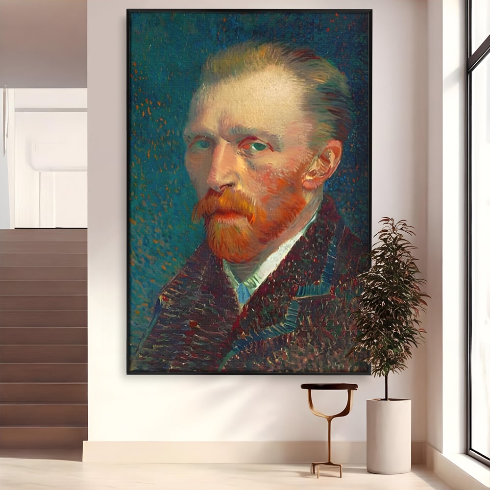 Tablou Canvas Premium LuxCanva® A1557, Autoportret , Galerie De Arta, Vincent Van Gogh, Pictor, Living, Culori Vibrante