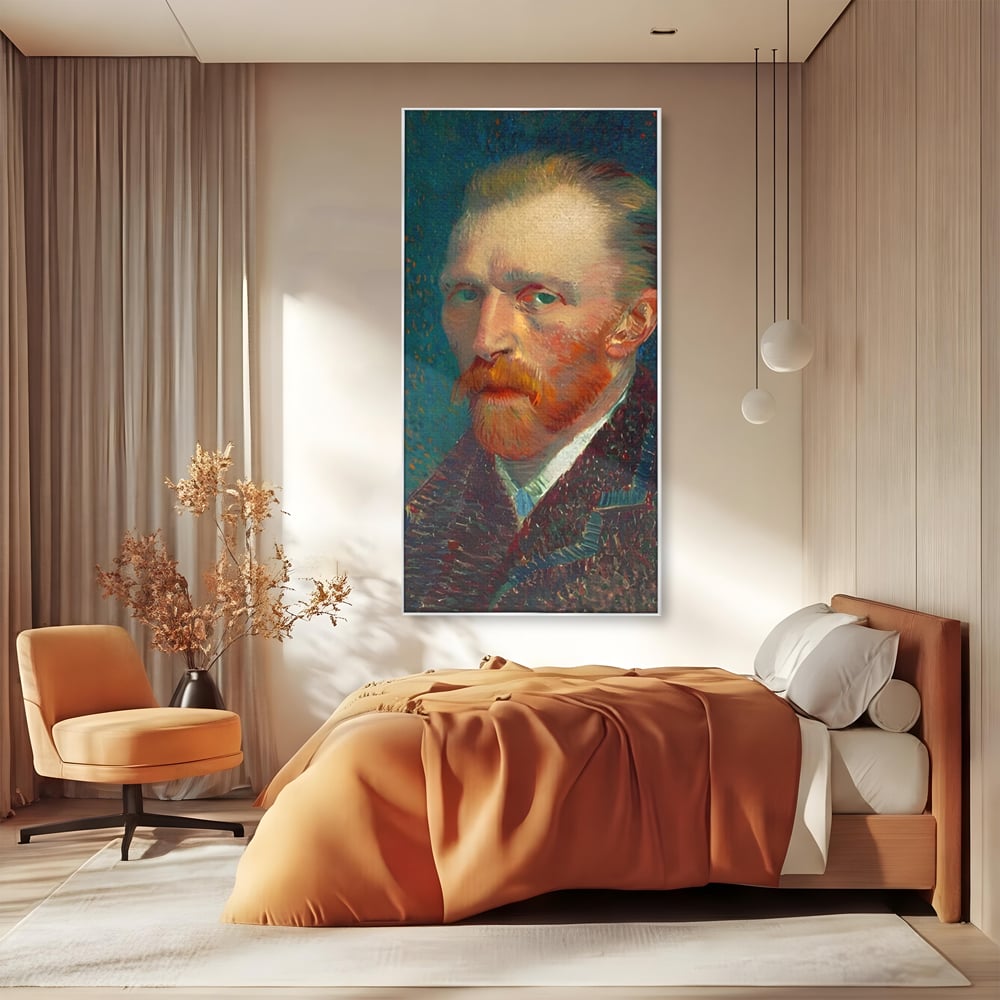 Tablou Canvas Premium LuxCanva® A1557, Autoportret , Galerie De Arta, Vincent Van Gogh, Pictor, Living, Culori Vibrante