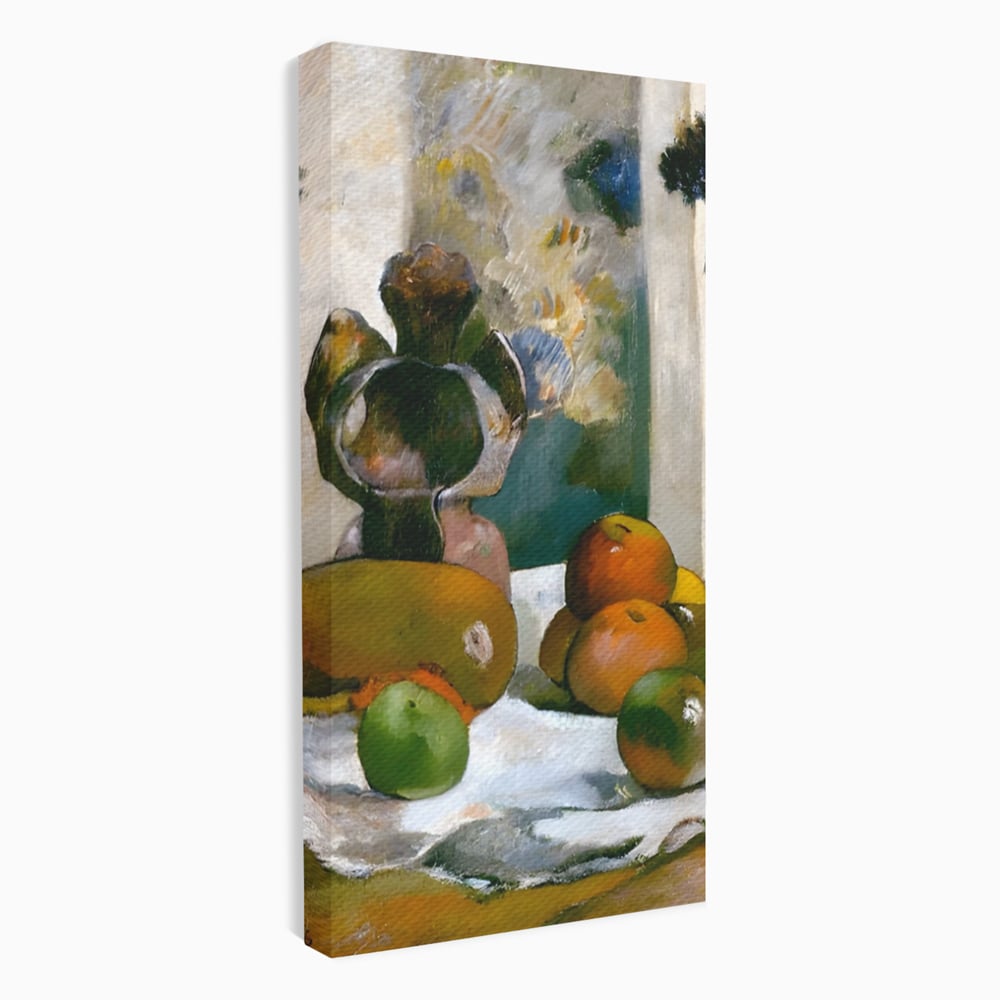Leinwandbilder Premium Leinwandbilder LuxCanva® A1558, Stillleben mit Laval's Profil , Kunstgalerie, Paul Gauguin, Maler, Abenteurer, Genie, Leben, Lebendige Farben