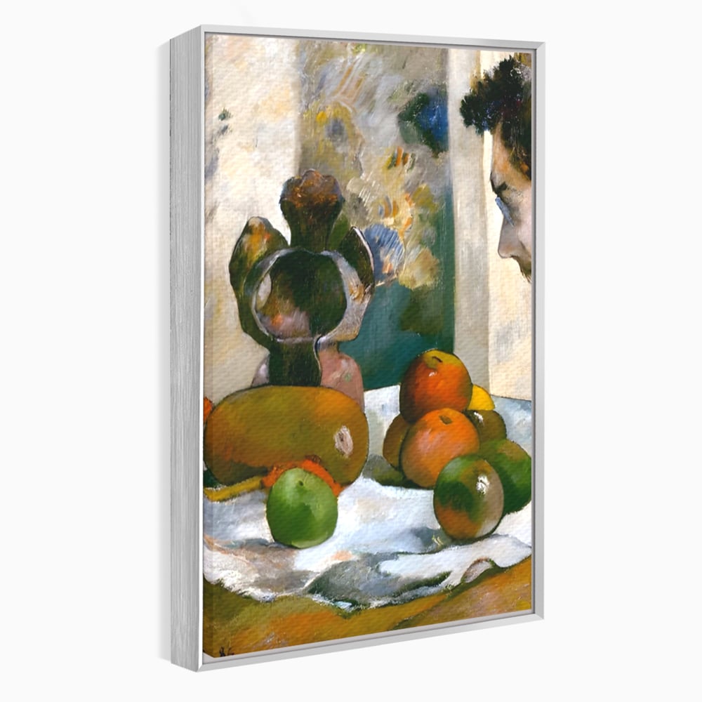 Leinwandbilder Premium Leinwandbilder LuxCanva® A1558, Stillleben mit Laval's Profil , Kunstgalerie, Paul Gauguin, Maler, Abenteurer, Genie, Leben, Lebendige Farben