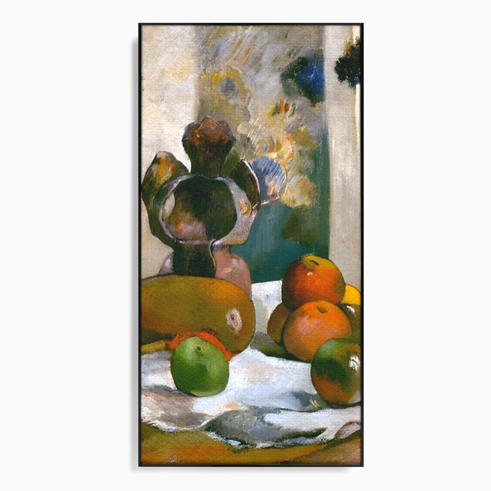Leinwandbilder Premium Leinwandbilder LuxCanva® A1558, Stillleben mit Laval's Profil , Kunstgalerie, Paul Gauguin, Maler, Abenteurer, Genie, Leben, Lebendige Farben