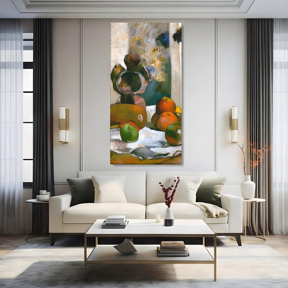 Leinwandbilder Premium Leinwandbilder LuxCanva® A1558, Stillleben mit Laval's Profil , Kunstgalerie, Paul Gauguin, Maler, Abenteurer, Genie, Leben, Lebendige Farben
