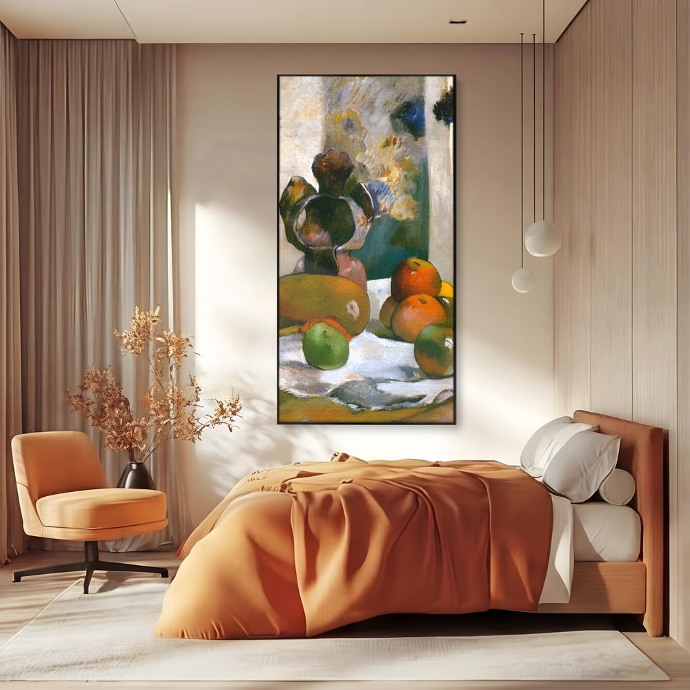 Leinwandbilder Premium Leinwandbilder LuxCanva® A1558, Stillleben mit Laval's Profil , Kunstgalerie, Paul Gauguin, Maler, Abenteurer, Genie, Leben, Lebendige Farben