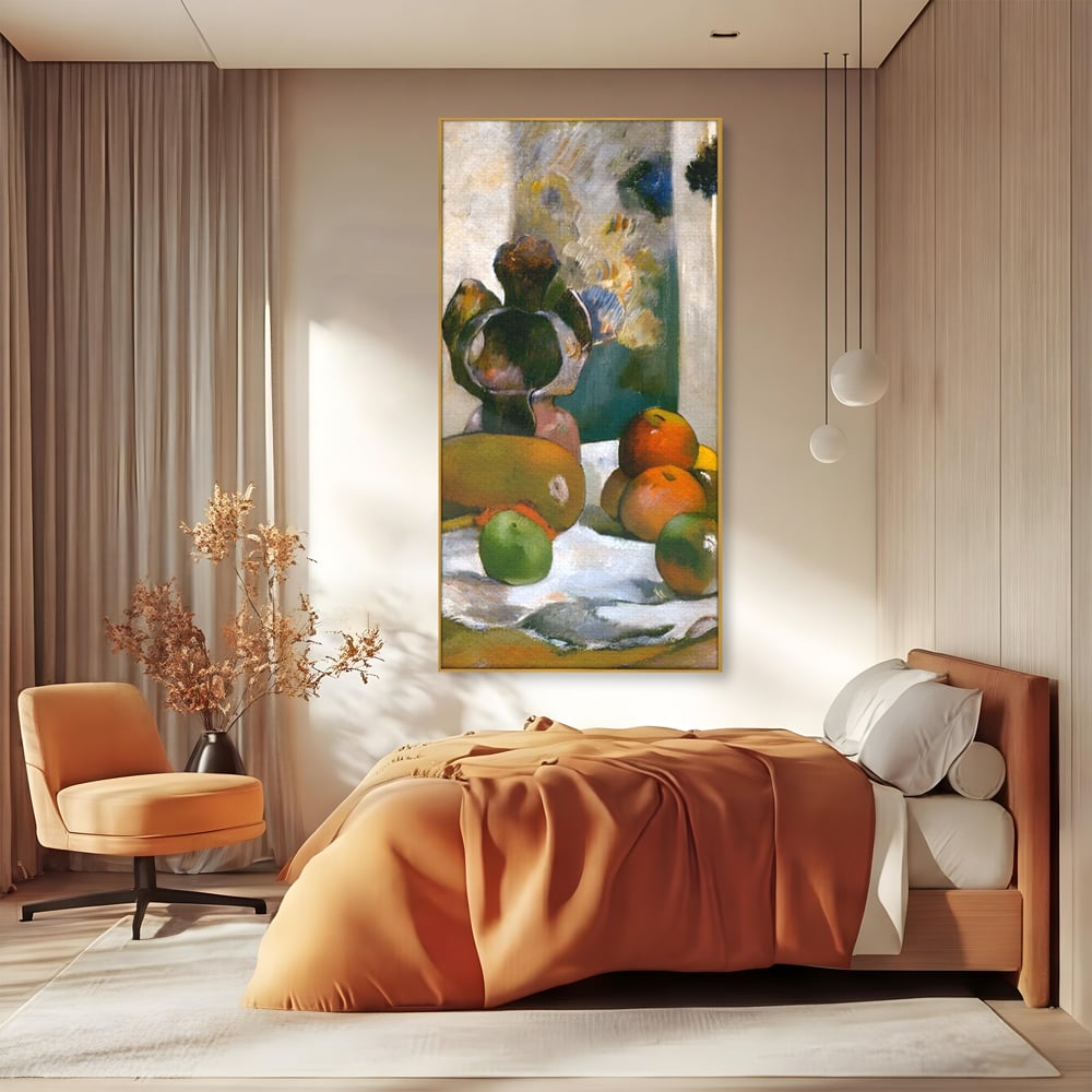 Leinwandbilder Premium Leinwandbilder LuxCanva® A1558, Stillleben mit Laval's Profil , Kunstgalerie, Paul Gauguin, Maler, Abenteurer, Genie, Leben, Lebendige Farben