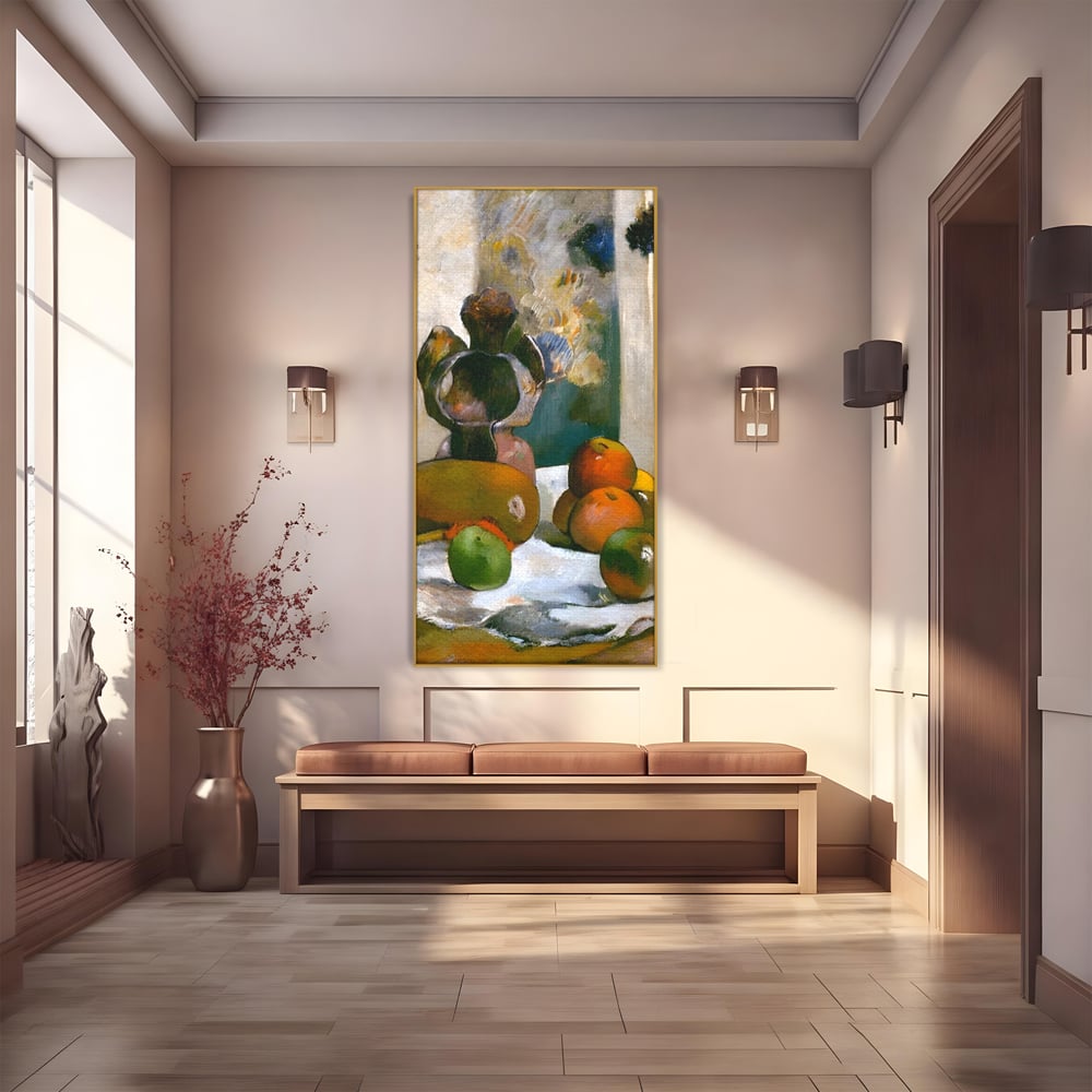 Leinwandbilder Premium Leinwandbilder LuxCanva® A1558, Stillleben mit Laval's Profil , Kunstgalerie, Paul Gauguin, Maler, Abenteurer, Genie, Leben, Lebendige Farben