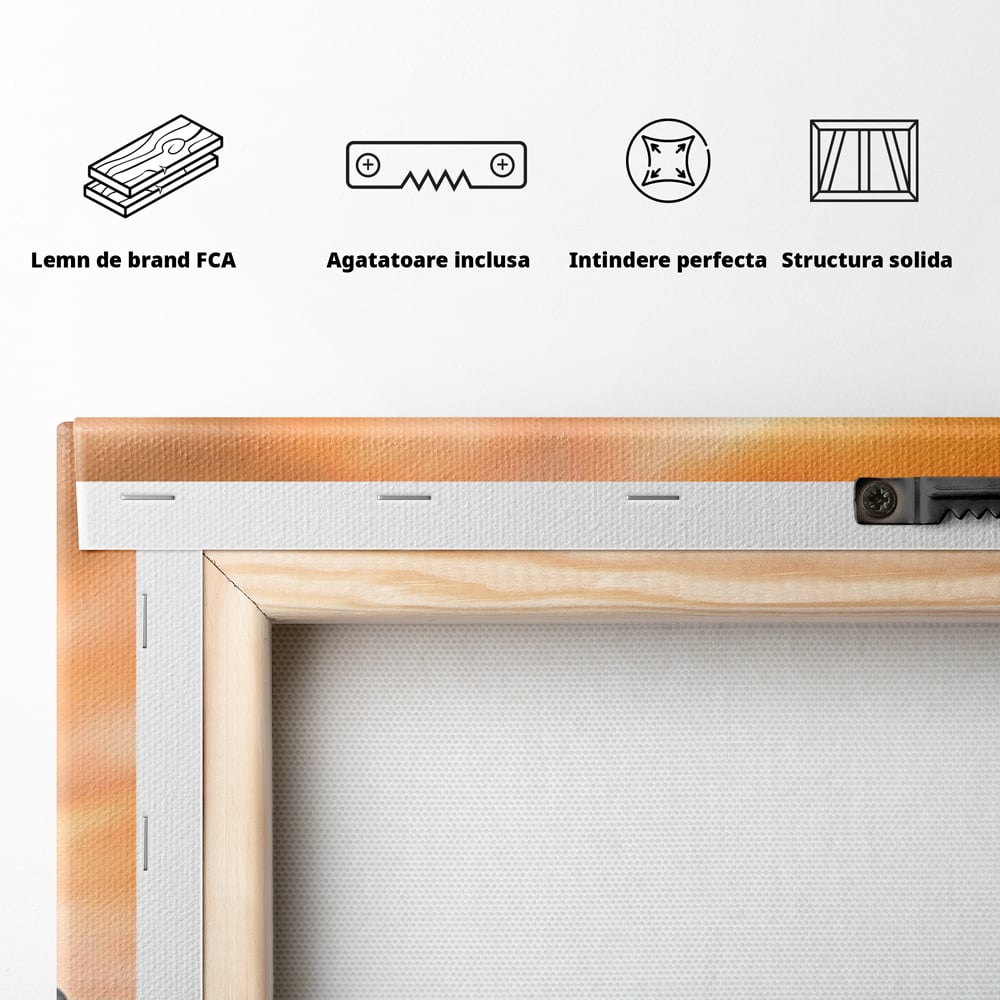 Tablou Canvas Premium LuxCanva® A1563, Lumea Antica , Living, Templu, Piramida, Civilizatie Mayasa, Dormitor, Culori Vibrante