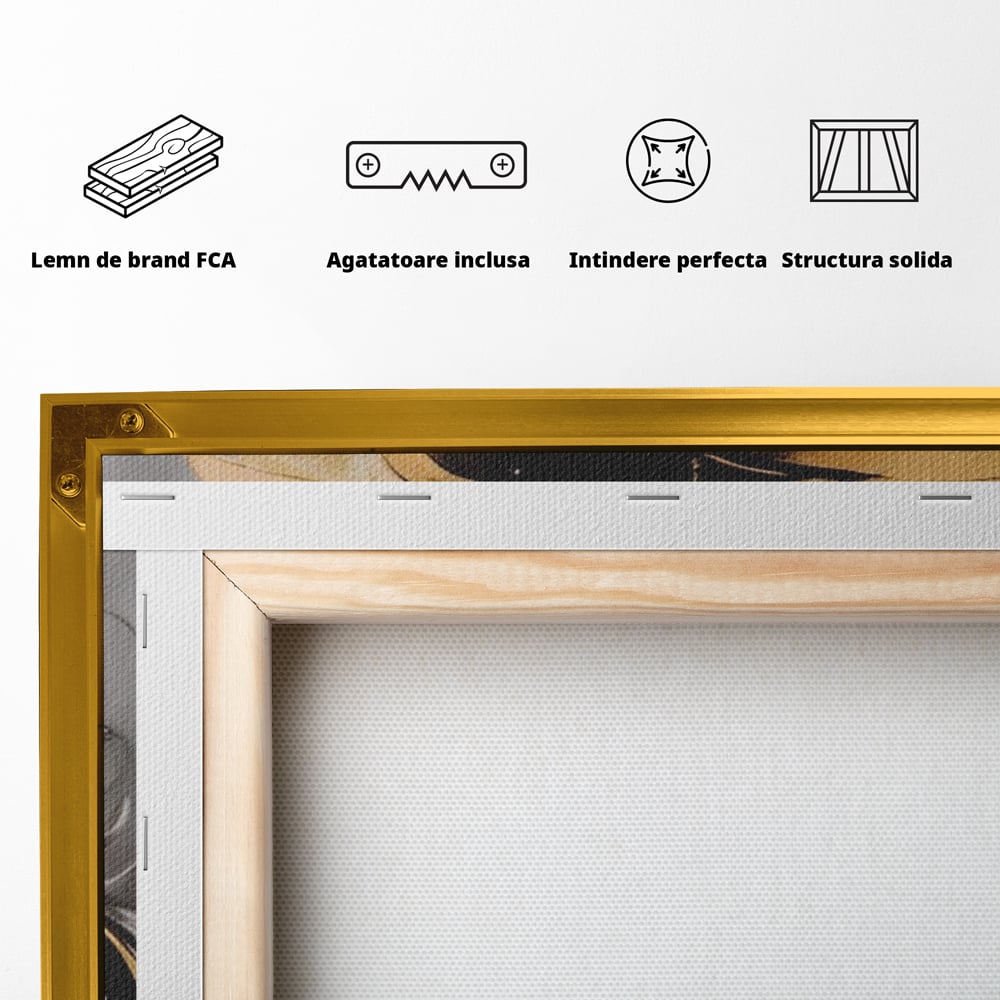 Tablou Canvas Premium LuxCanva® A1564, Cu Fata Spre Soare , Living, Palarie, Floarea Soarelui, Doamna, Dormitor, Culori Vibrante