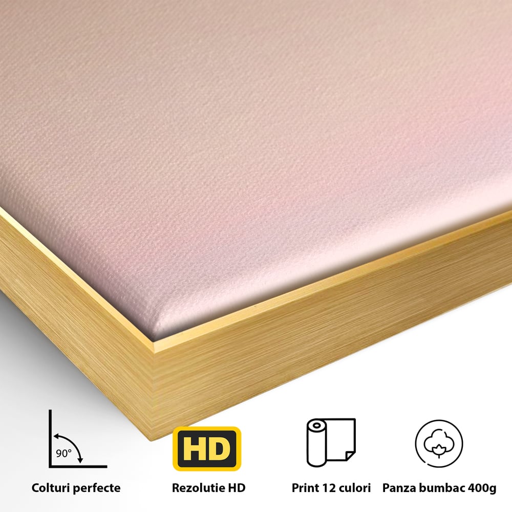 Tablou Canvas Premium LuxCanva® A1565, Undeva In Larg ,  Dormitor, Decorativ, Barca Cu Vele, Mare, Rasarit, Living, Culori Vibrante