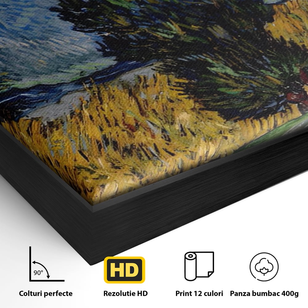 Tablou Canvas Premium LuxCanva® A1568, Drum Cu Cypress Si Star , Room, Van Gogh, Pictor, Artist, Living, Culori Vibrante
