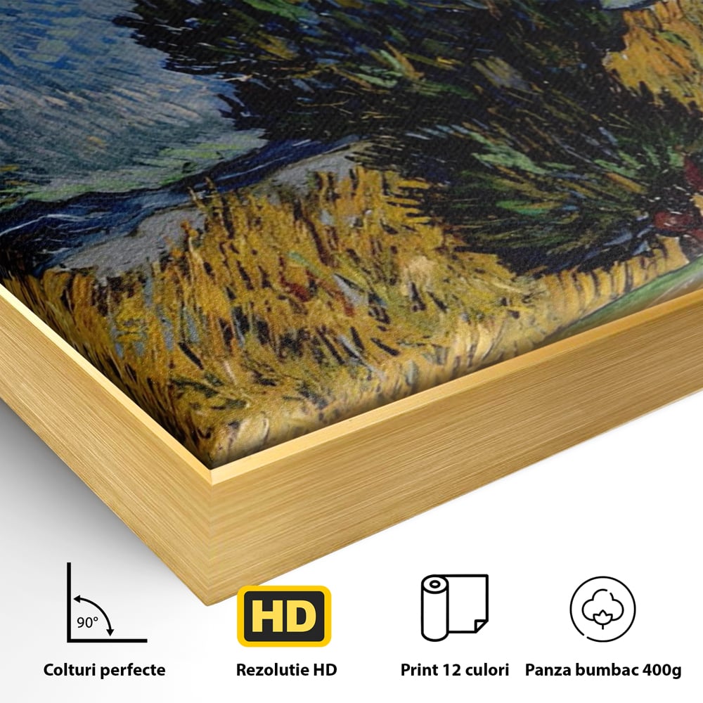 Tablou Canvas Premium LuxCanva® A1568, Drum Cu Cypress Si Star , Room, Van Gogh, Pictor, Artist, Living, Culori Vibrante