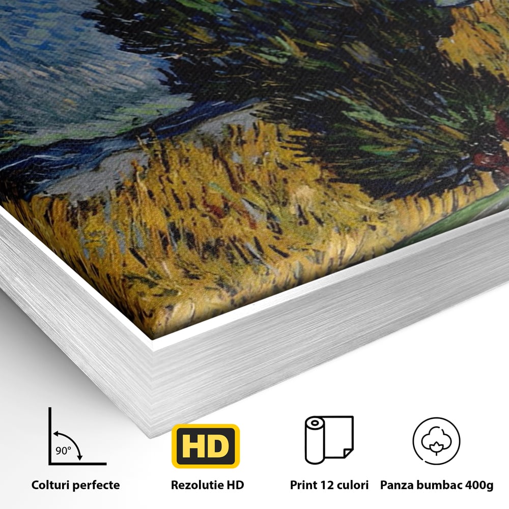 Tablou Canvas Premium LuxCanva® A1568, Drum Cu Cypress Si Star , Room, Van Gogh, Pictor, Artist, Living, Culori Vibrante