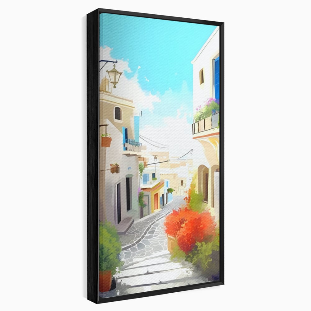 Leinwandbild Premium LuxCanva® A1570, Buntes Leinwandbild, Zimmer, Urlaub, Gebäude, Architektur, Wohnen, Leben, Lebendige Farben