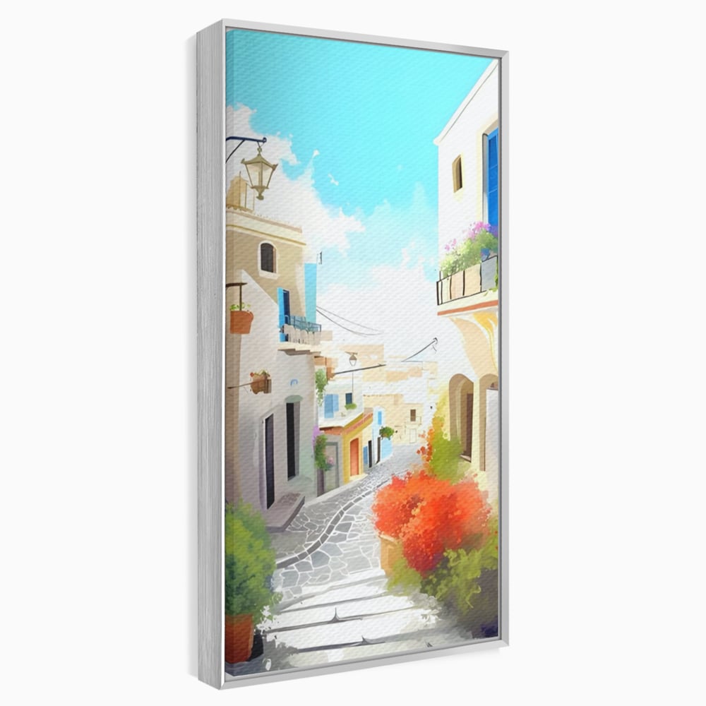 Leinwandbild Premium LuxCanva® A1570, Buntes Leinwandbild, Zimmer, Urlaub, Gebäude, Architektur, Wohnen, Leben, Lebendige Farben