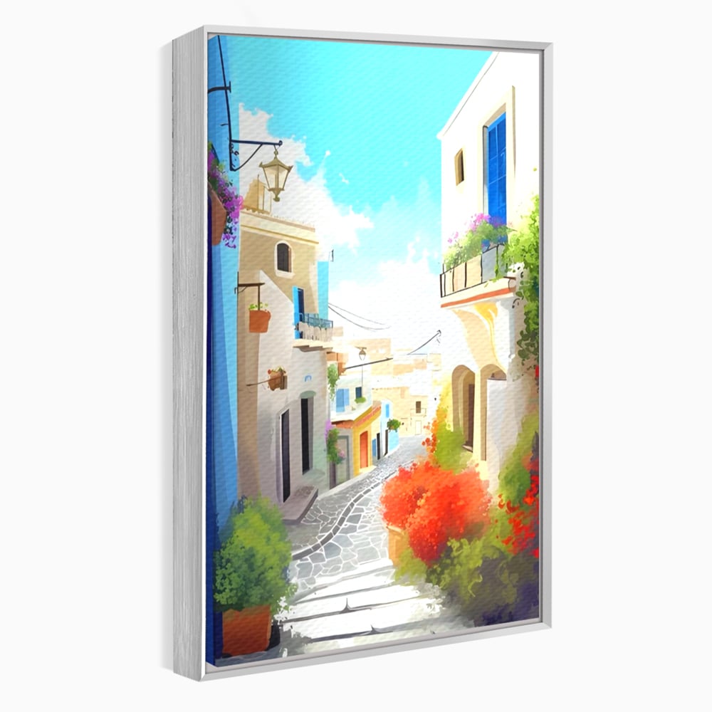 Leinwandbild Premium LuxCanva® A1570, Buntes Leinwandbild, Zimmer, Urlaub, Gebäude, Architektur, Wohnen, Leben, Lebendige Farben