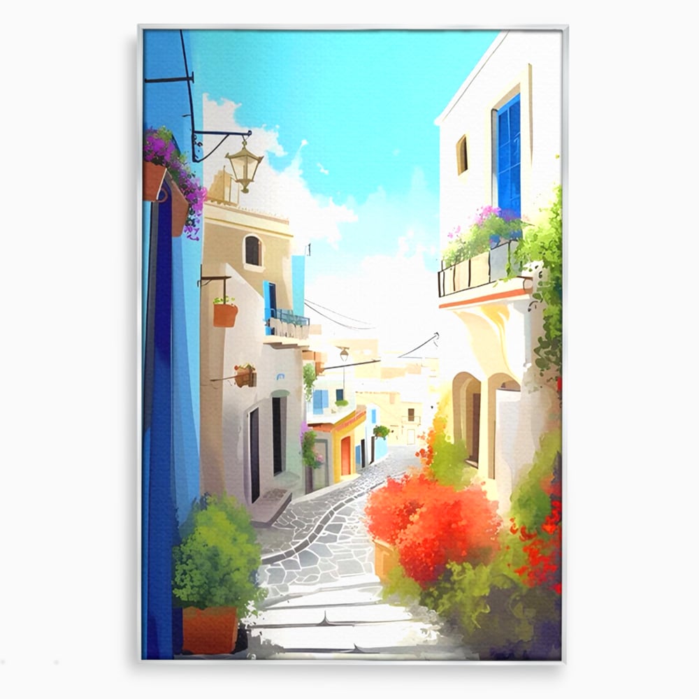 Leinwandbild Premium LuxCanva® A1570, Buntes Leinwandbild, Zimmer, Urlaub, Gebäude, Architektur, Wohnen, Leben, Lebendige Farben