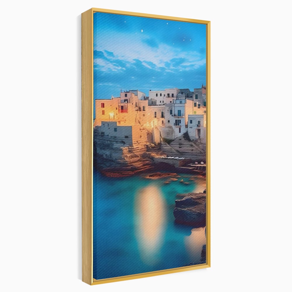 Tablou Canvas Premium LuxCanva® A1571, Vis La Malul Marii ,  Room, Cladiri, Arhitectura, Tarm, Living, Culori Vibrante