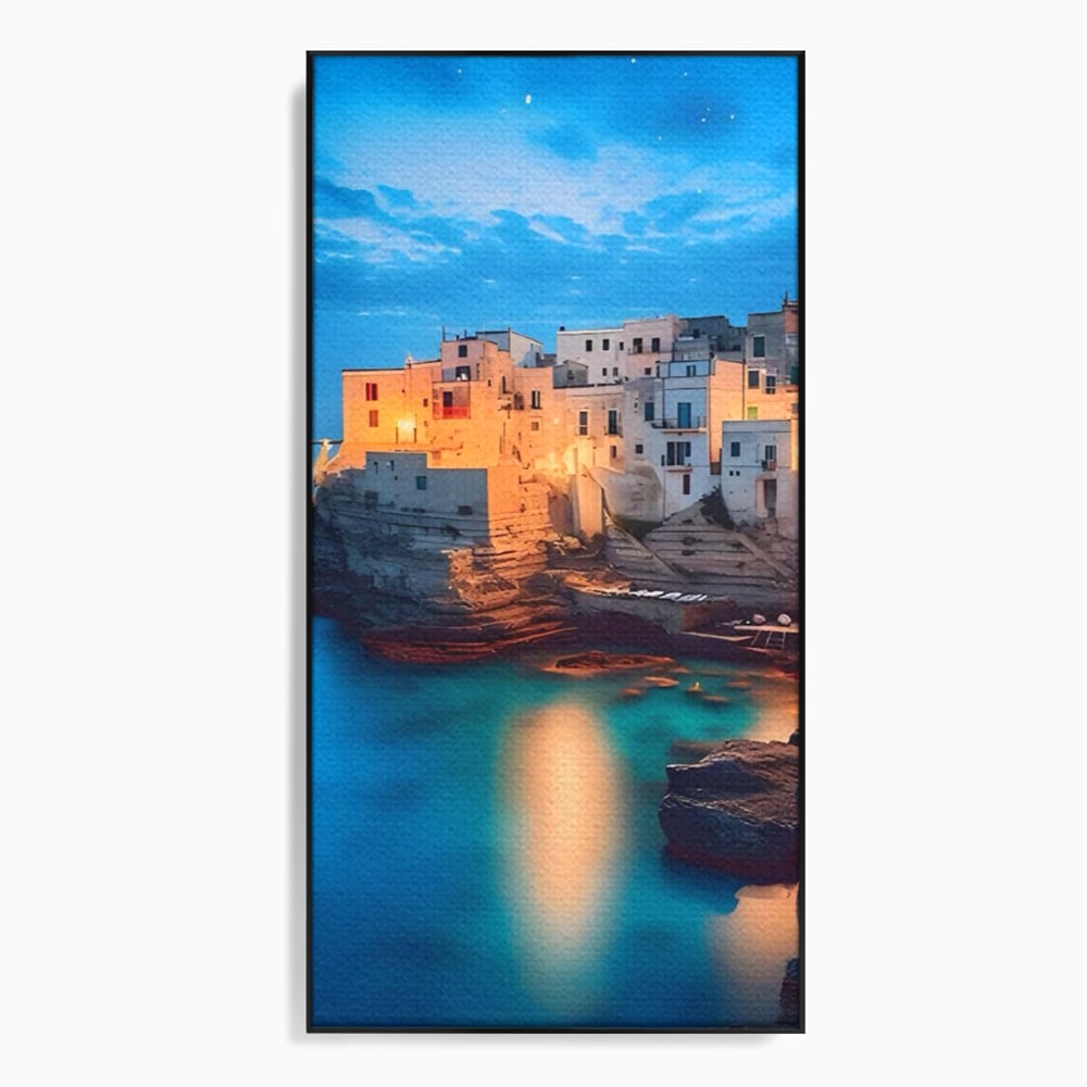 Tablou Canvas Premium LuxCanva® A1571, Vis La Malul Marii ,  Room, Cladiri, Arhitectura, Tarm, Living, Culori Vibrante