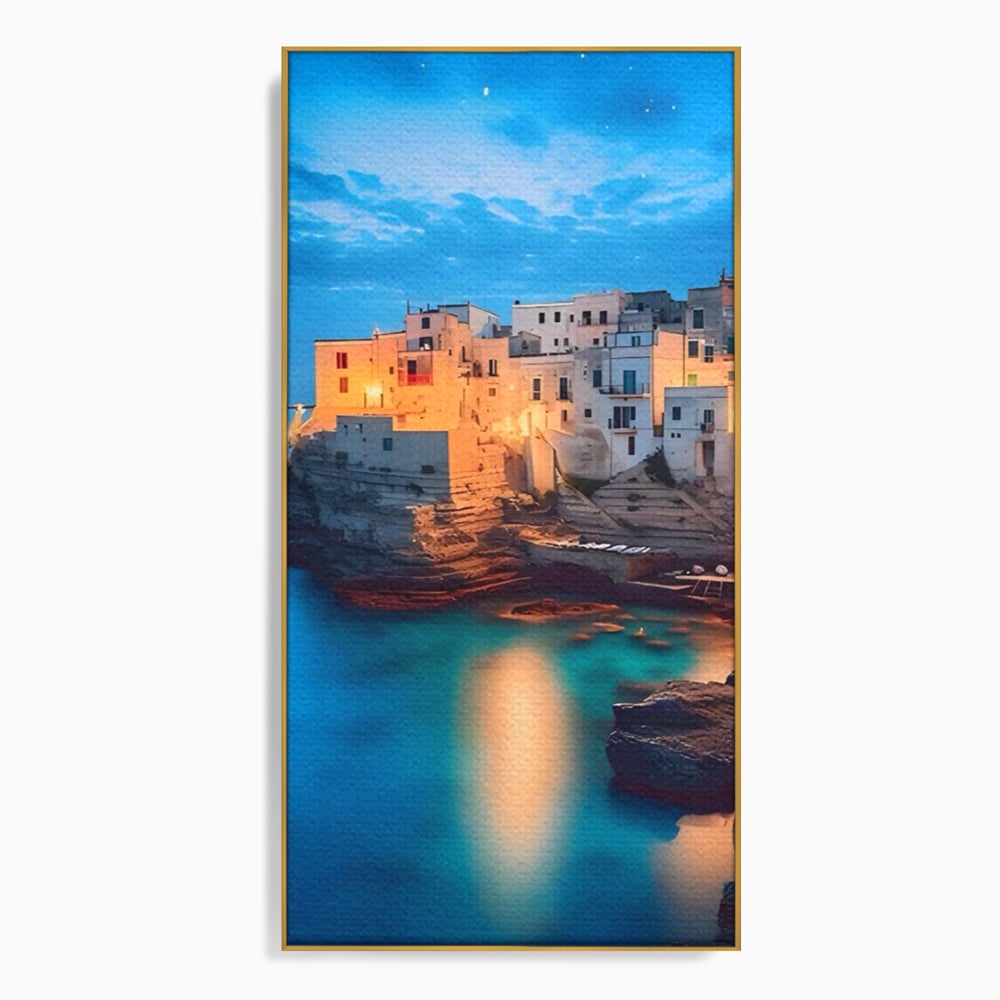Tablou Canvas Premium LuxCanva® A1571, Vis La Malul Marii ,  Room, Cladiri, Arhitectura, Tarm, Living, Culori Vibrante