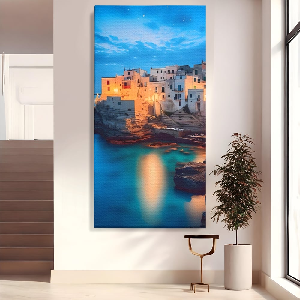 Tablou Canvas Premium LuxCanva® A1571, Vis La Malul Marii ,  Room, Cladiri, Arhitectura, Tarm, Living, Culori Vibrante