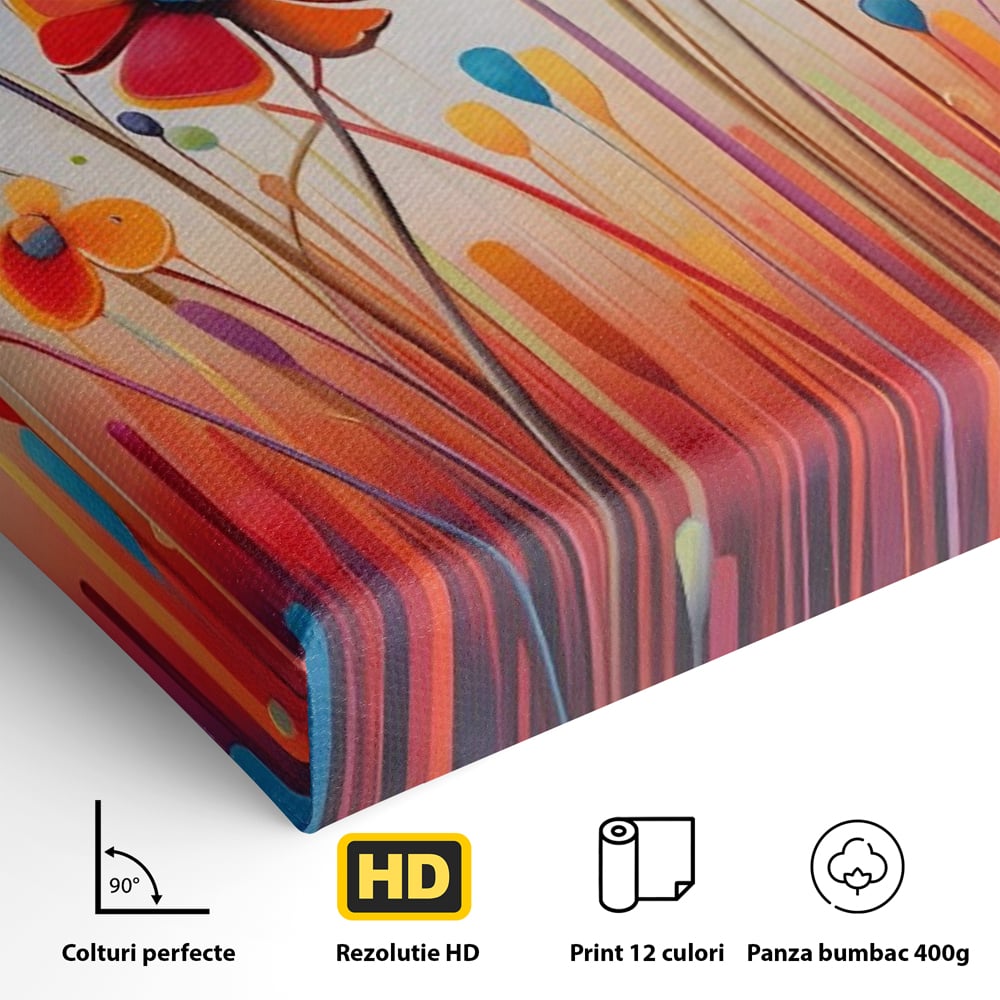 Leinwandbilder Premium LuxCanva® A1575, Floral Sounds , Wohnen, Blumen, Gänseblümchen, Gänseblümchen, Natur, Zimmer, Lebendige Farben