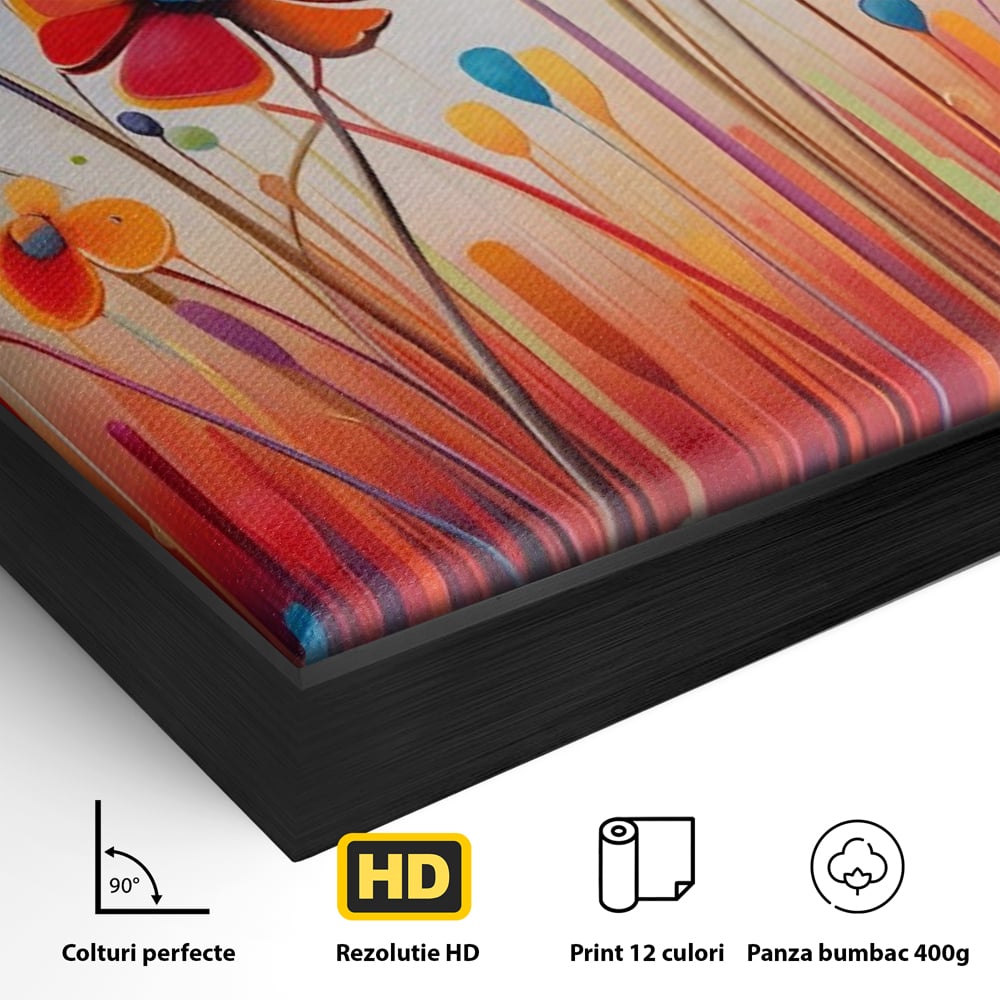 Leinwandbilder Premium LuxCanva® A1575, Floral Sounds , Wohnen, Blumen, Gänseblümchen, Gänseblümchen, Natur, Zimmer, Lebendige Farben