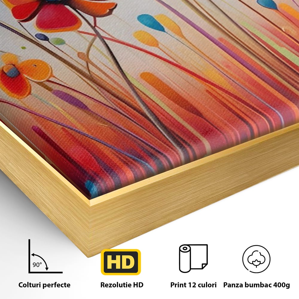 Leinwandbilder Premium LuxCanva® A1575, Floral Sounds , Wohnen, Blumen, Gänseblümchen, Gänseblümchen, Natur, Zimmer, Lebendige Farben
