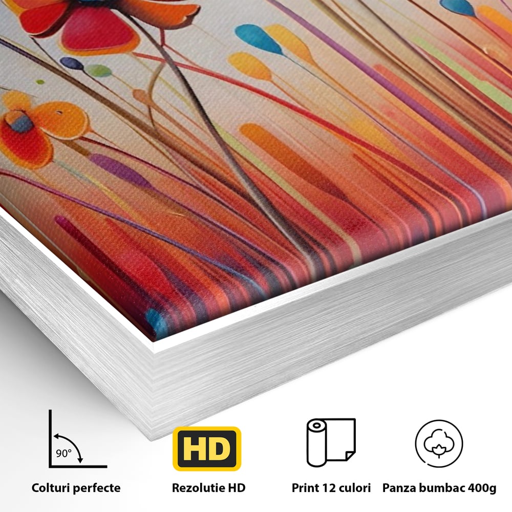 Leinwandbilder Premium LuxCanva® A1575, Floral Sounds , Wohnen, Blumen, Gänseblümchen, Gänseblümchen, Natur, Zimmer, Lebendige Farben