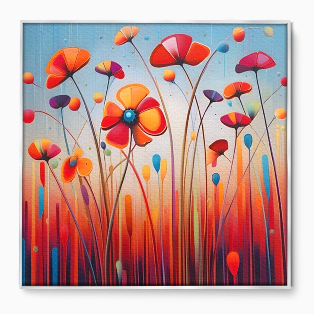 Leinwandbilder Premium LuxCanva® A1575, Floral Sounds , Wohnen, Blumen, Gänseblümchen, Gänseblümchen, Natur, Zimmer, Lebendige Farben